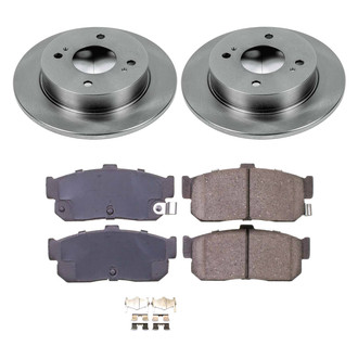 Callahan Brake Parts® - Plain Rear Brake Kit