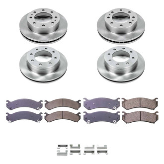 Callahan Brake Parts® - Plain Front and Rear Brake Kit