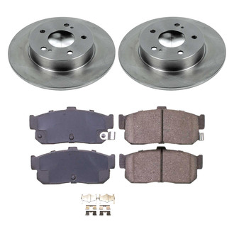 Callahan Brake Parts® - Plain Rear Brake Kit