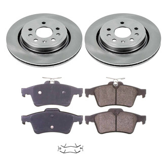 Callahan Brake Parts® - Plain Rear Brake Kit