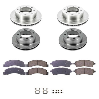 Callahan Brake Parts® - Plain Front and Rear Brake Kit