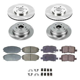 Callahan Brake Parts® - Plain Front and Rear Brake Kit