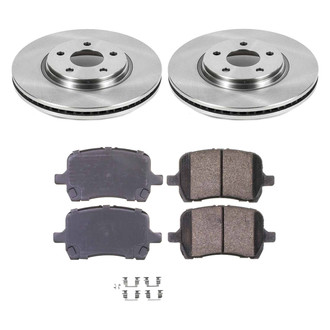 Callahan Brake Parts® - Plain Front Brake Kit