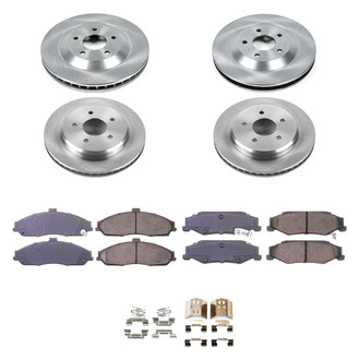 Callahan Brake Parts® - Plain Front and Rear Brake Kit