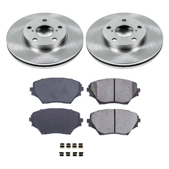 Callahan Brake Parts® - Plain Front Brake Kit