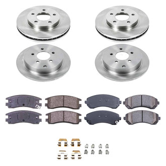 Callahan Brake Parts® - Plain Front and Rear Brake Kit
