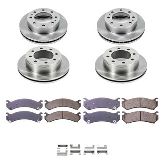 Callahan Brake Parts® - Plain Front and Rear Brake Kit