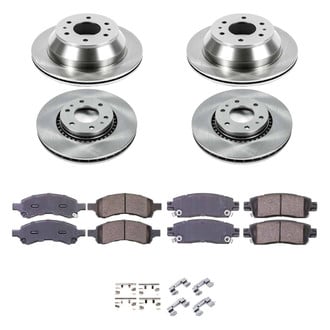 Callahan Brake Parts® - Plain Front and Rear Brake Kit