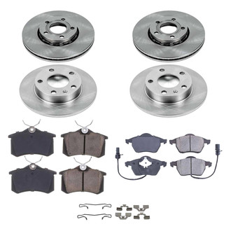 Callahan Brake Parts® - Plain Front and Rear Brake Kit