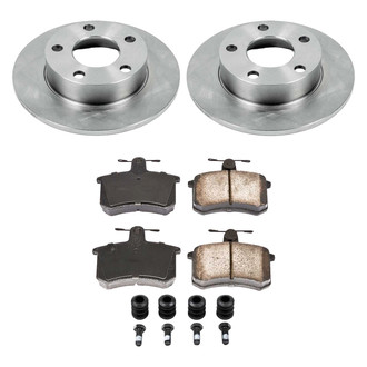 Callahan Brake Parts® - Plain Rear Brake Kit