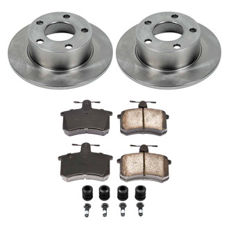 Callahan Brake Parts® K018293 - Plain Rear Brake Kit