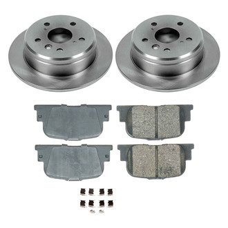 Callahan Brake Parts® - Plain Rear Brake Kit