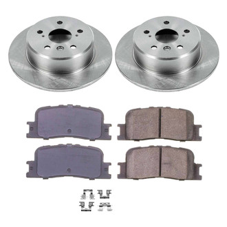 Callahan Brake Parts® - Plain Rear Brake Kit