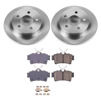 Callahan Brake Parts® - Plain Rear Brake Kit