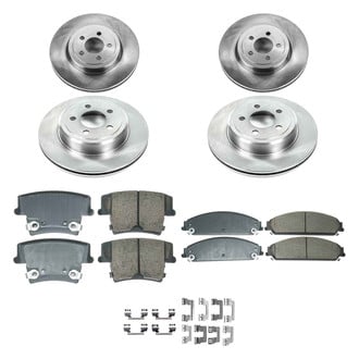 Callahan Brake Parts® - Plain Front and Rear Brake Kit