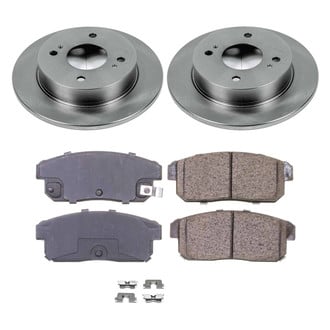 Callahan Brake Parts® - Plain Rear Brake Kit