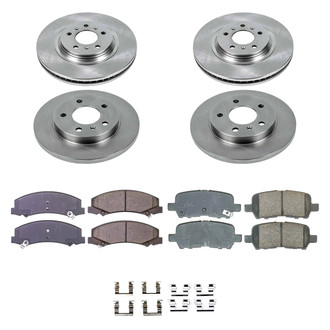 Callahan Brake Parts® - Plain Front and Rear Brake Kit