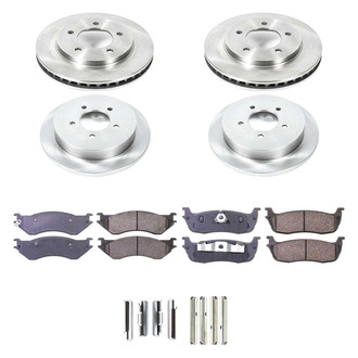 Callahan Brake Parts® - Plain Front and Rear Brake Kit