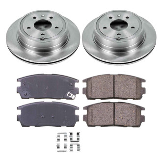 Callahan Brake Parts® - Plain Rear Brake Kit