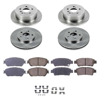 Callahan Brake Parts® - Plain Front and Rear Brake Kit