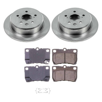 Callahan Brake Parts® - Plain Rear Brake Kit