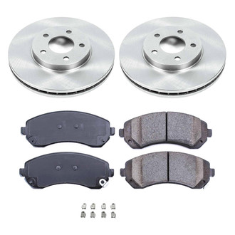 Callahan Brake Parts® - Plain Front Brake Kit