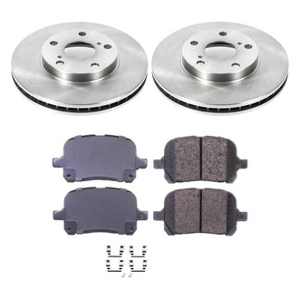 Callahan Brake Parts® - Plain Front Brake Kit