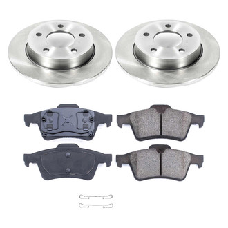 Callahan Brake Parts® - Plain Rear Brake Kit