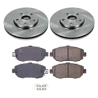 Callahan Brake Parts® - Plain Front Brake Kit