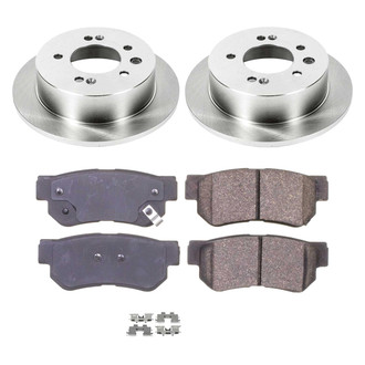 Callahan Brake Parts® - Plain Rear Brake Kit
