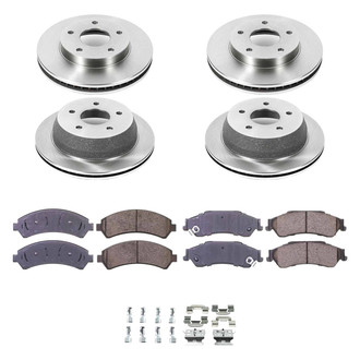 Callahan Brake Parts® - Plain Front and Rear Brake Kit