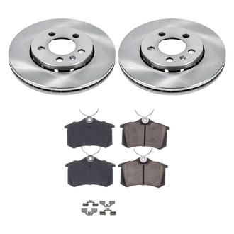Callahan Brake Parts® - Plain Rear Brake Kit