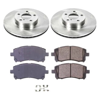 Callahan Brake Parts® - Plain Front Brake Kit