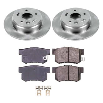 Callahan Brake Parts® - Plain Rear Brake Kit