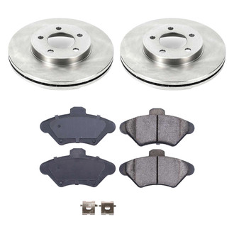Callahan Brake Parts® - Plain Front Brake Kit