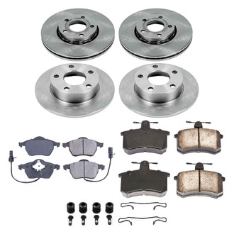 Callahan Brake Parts® - Plain Front and Rear Brake Kit