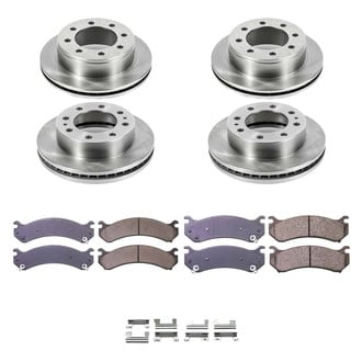 Callahan Brake Parts® - Plain Front and Rear Brake Kit