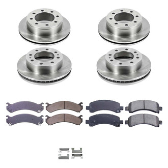 Callahan Brake Parts® - Plain Front and Rear Brake Kit