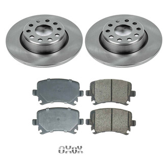 Callahan Brake Parts® - Plain Rear Brake Kit
