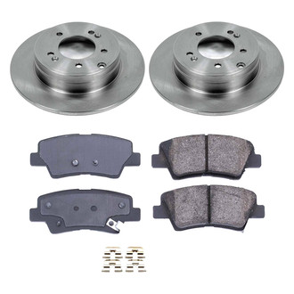 Callahan Brake Parts® - Plain Rear Brake Kit