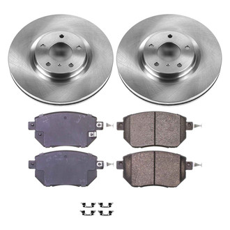 Callahan Brake Parts® - Plain Front Brake Kit