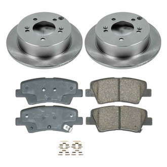 Callahan Brake Parts® - Plain Rear Brake Kit