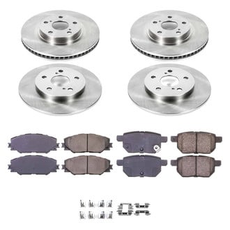 Callahan Brake Parts® - Plain Front and Rear Brake Kit