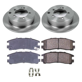 Callahan Brake Parts® - Plain Rear Brake Kit
