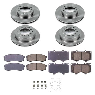 Callahan Brake Parts® - Plain Front and Rear Brake Kit