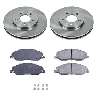Callahan Brake Parts® - Plain Front Brake Kit