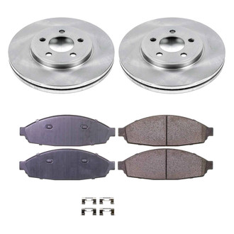Callahan Brake Parts® - Plain Front Brake Kit