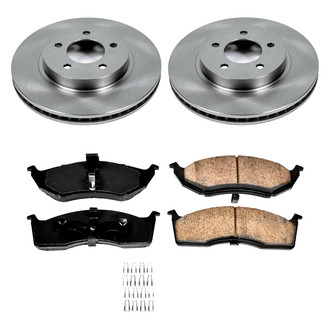 Callahan Brake Parts® - Plain Front Brake Kit