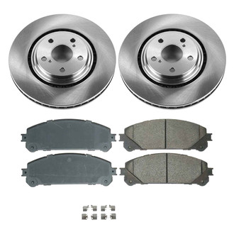 Callahan Brake Parts® - Plain Front Brake Kit