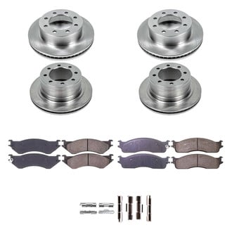 Callahan Brake Parts® - Plain Front and Rear Brake Kit